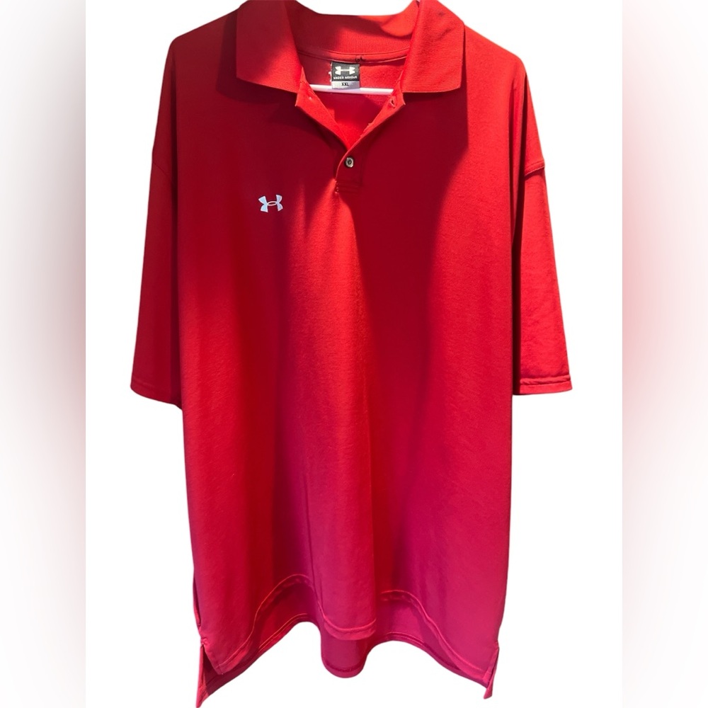 Under Armour Red polo shirt  Size XXL